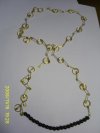 collar alfileres dorados